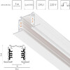 Миниатюра фото шинопровод трехфазный шестиконтактный встраиваемый 2м quattro/dali lightstar quattro/dali 503035-r-dali | 220svet.ru