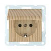 Миниатюра фото розетка lk studio с з/к, шторками и крышкой (сосна) lk60 863425-1 | 220svet.ru