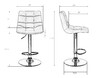 Миниатюра фото стул барный dobrin tailor lm-5017-n_ch-m_el-white-11061 | 220svet.ru