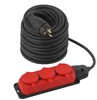 Миниатюра фото удлинитель силовой эра uk-3e-3x1,5-40m-ip44(kg) с заземлением 3 розетки каучук 40м кг 3х1,5мм2 ip44 б0057583 | 220svet.ru