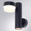 Миниатюра фото уличный настенный светильник arte lamp budapest a2362al-2bk | 220svet.ru