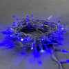 Миниатюра фото гирлянда нить с колпачком 10м синяя с мерцанием белого диода 220в, 100 led, провод прозрачный пвх, i ltc pst100blwcap-10-2b | 220svet.ru