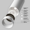 Миниатюра фото трековый магнитный светодиодный светильник maytoni focus led tr032-2-12w3k-m-bw | 220svet.ru