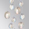 Миниатюра фото подвесная каскадная люстра odeon light mussels 5039/11 черный | 220svet.ru