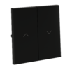 Миниатюра фото клавиши для выключателя жалюзи voltum s70 vls002508 (черный матовый) | 220svet.ru