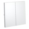 Миниатюра фото клавиши для выключателя/переключателя двухклавишного voltum s70 vls000302 (белый матовый) | 220svet.ru