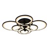 Миниатюра фото потолочная светодиодная люстра iledex ring a001/8 bk | 220svet.ru