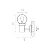 Миниатюра фото уличный настенный светильник lightstar bolla 373610 | 220svet.ru