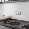 Миниатюра фото рамка из стекла на 3 поста werkel favorit серый w0031115 | 220svet.ru