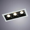 Миниатюра фото встраиваемый светодиодный светильник arte lamp grill a3153pl-3bk | 220svet.ru