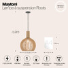 Миниатюра фото подвесной светильник maytoni roots mod194pl-01w1 | 220svet.ru
