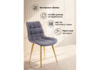 Миниатюра фото стул на металлокаркасе woodville челси к темно-серый (zd 995) / золотой np 632461 | 220svet.ru