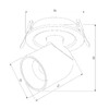 Миниатюра фото встраиваемый светодиодный спот elektrostandard 25093/led a065457 | 220svet.ru