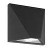 Миниатюра фото уличный настенный светодиодный светильник uniel ulu-s50a-8w/4000k ip65 black ul-00009347 | 220svet.ru