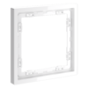 Миниатюра фото рамка пластиковая на 1 пост voltum s70 vls100101 (белый глянцевый) | 220svet.ru