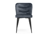 Миниатюра фото стул на металлокаркасе woodville kilian dark gray / black 15846 | 220svet.ru