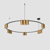 Миниатюра фото подвесная люстра denkirs orbit dk4067-bk+sg | 220svet.ru