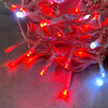 Миниатюра фото гирлянда нить 10м красная с мерцанием белого диода 220в, 100 led, провод прозрачный пвх, ip54 ltc pst100blw-10-2r | 220svet.ru