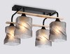 Миниатюра фото потолочная люстра ambrella light traditional loft tr tr3033249/4 bk/wd | 220svet.ru