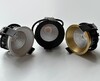 Миниатюра фото встраиваемый светодиодный светильник italline it08-8035 black 3000k | 220svet.ru