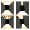 Миниатюра фото уличный настенный светодиодный светильник arte lamp algol a5640al-2bk | 220svet.ru