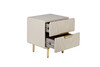 Миниатюра фото тумбочка garda decor 40ad-00050 светло-бежевая | 220svet.ru