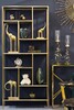 Миниатюра фото стеллаж золотистый/темн garda decor 46as-sh1452-gold | 220svet.ru