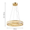 Миниатюра фото подвесная светодиодная люстра favourite gloriole 4780-5p | 220svet.ru