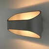 Миниатюра фото настенный светодиодный светильник arte lamp a1428ap-1gy | 220svet.ru