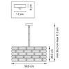 Миниатюра фото подвесная люстра lightstar amerigo 746068 | 220svet.ru
