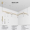 Миниатюра фото трековый магнитный светильник 12w 4000k elektrostandard line magnetic 85526/01 латунь | 220svet.ru