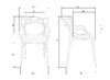 Миниатюра фото стул обеденный dobrin masters lmzl-pp601-n_p-gr-03-12188 | 220svet.ru