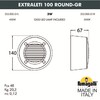 Миниатюра фото светильник для подсветки лестниц накладной fumagalli extraleti 100 round-gr 2s2.000.000.lyg1l | 220svet.ru