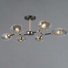 Миниатюра фото потолочная люстра illumico il0272-6csq-25 bk ab trento | 220svet.ru