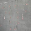 Миниатюра фото гирлянда бахрома 3,1 x 0,5 м красная 220в, 150 led, провод прозрачный пвх, ip54 ltc pil150-10-2r | 220svet.ru
