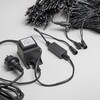 Миниатюра фото комплект 3 разноцветных нити по 20м с мерцанием белого диода, 600 led, провод черный каучук 2,3мм, ip54 ltc eco600blw-11-1m | 220svet.ru