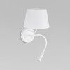 Миниатюра фото бра с тканевым абажуром tk lighting maja 10080 | 220svet.ru