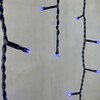Миниатюра фото гирлянда бахрома 3,1 x 0,5 м синяя 220в, 150 led, провод черный пвх, ip54 ltc pil150-11-2b | 220svet.ru