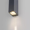 Миниатюра фото уличный настенный светодиодный светильник elektrostandard blaze 35136/w серый a057051 | 220svet.ru
