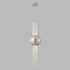 Миниатюра фото подвесной светодиодный светильник crystal lux sp3w led chrome | 220svet.ru