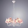 Миниатюра фото подвесная люстра arte lamp a7021lm-5wh | 220svet.ru
