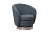 Миниатюра фото кресло napoli вращающееся букле серое garda decor napoli-orso mare | 220svet.ru