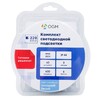 Миниатюра фото светодиодная влагозащищенная лента ogm 6w/m 60led/m 5050smd холодный белый 5m sl-55 | 220svet.ru
