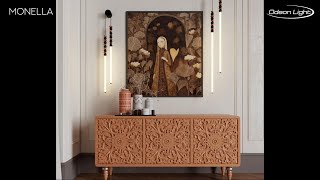 Миниатюра фото настенный светильник odeon light monella 7187/16wl черный | 220svet.ru